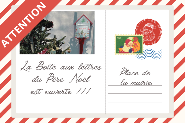 La Boite aux lettres du Père Noël est ouverte !!!