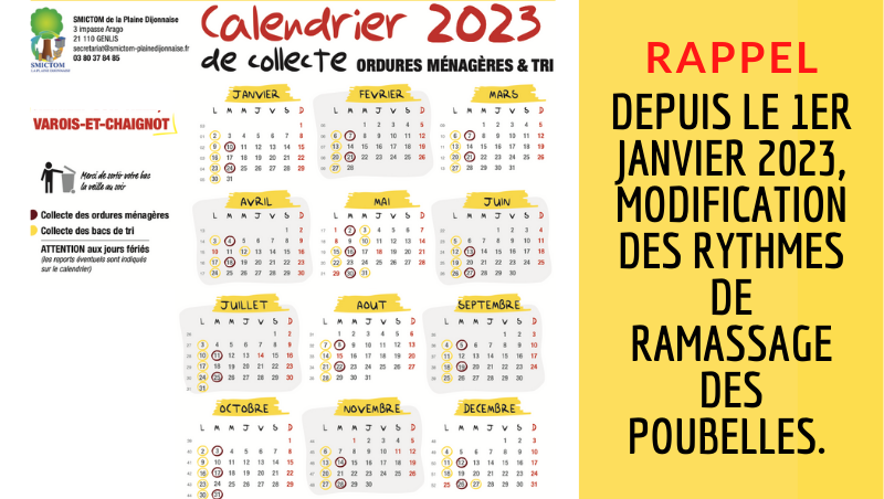 smictom rappel calendrier