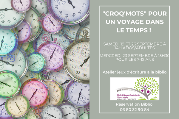 "Croq'mots" pour un voyage dans le temps ! 