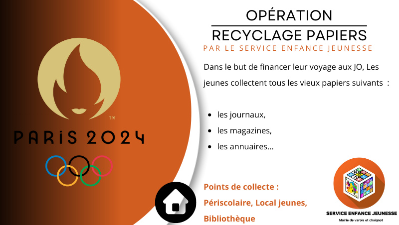 Paris jo 2024 recyclage 