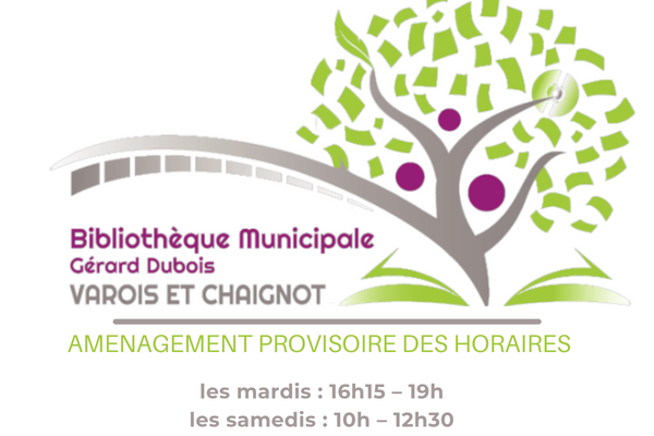 Aménagement temporaire des horaires de la bibliothèque